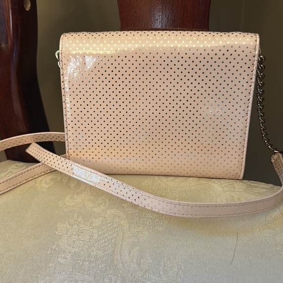 Kate Spade Lilac Street Dot Monday pink metallic gold envelope bag - Picture 6 of 15